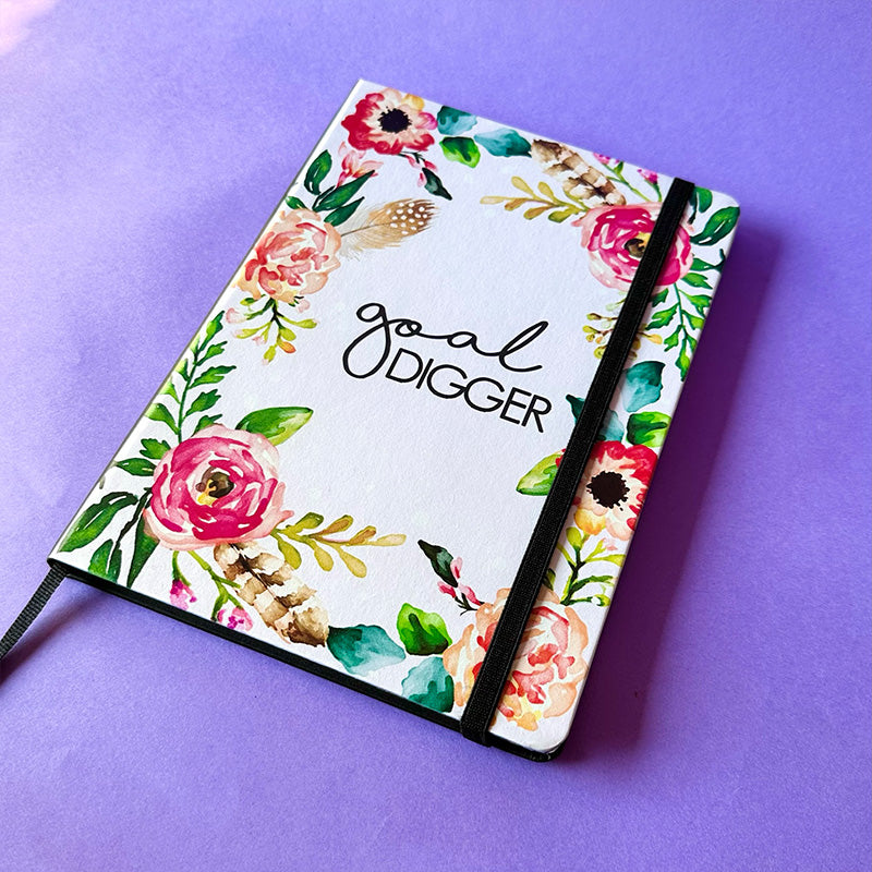 Goal Digger Notebook (with elastic band)