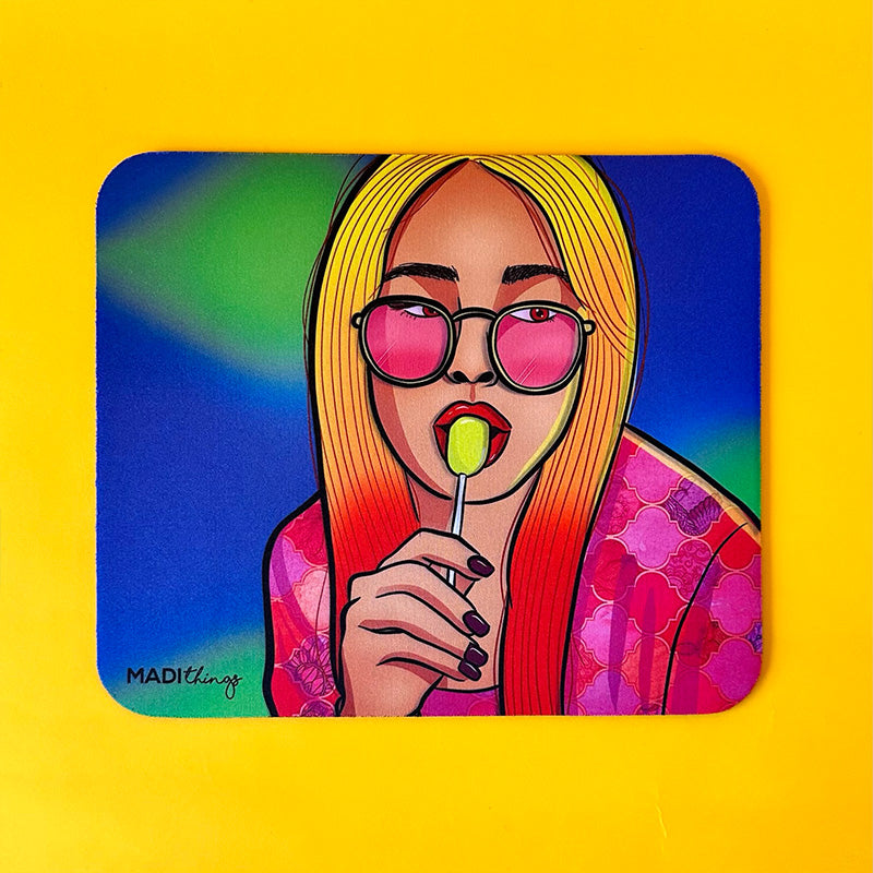 The Lollipop Girl Mouse Pad