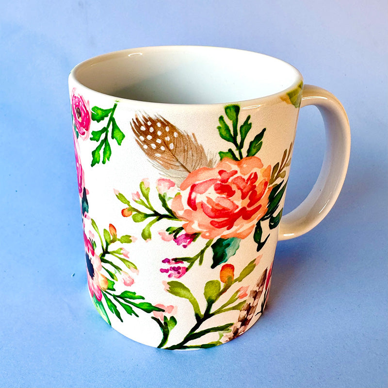 Watercolor Floral Mug