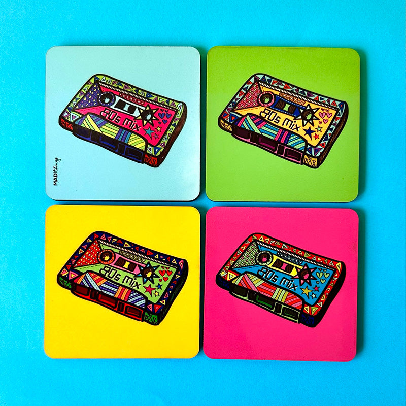 Cassette Coasters - Set of 4