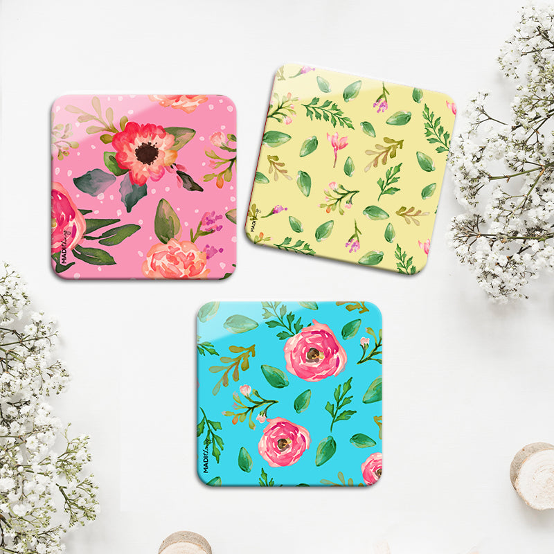 Boho Floral Coasters
